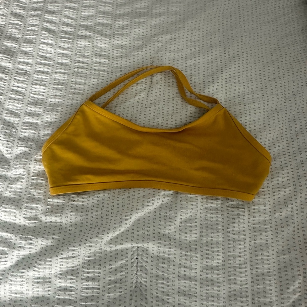 Yellow Jolyn Bikini Top Large Adrian